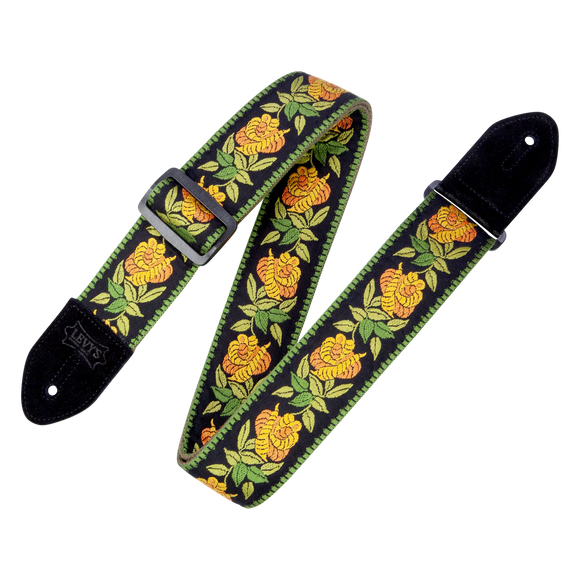 Levy's Cotton Floral Series MC8JQ-004 Guitar Strap *Free Shipping in the USA*