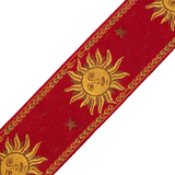 Levy's Sun Motif Series MPJG-SUN-RED Guitar Strap *Free Shipping in the USA*