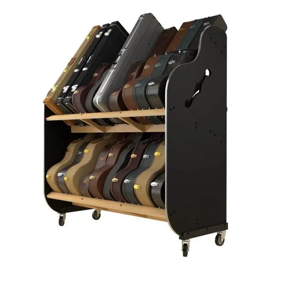 A&S Products SPDC9 The Session-Pro Double-Stack Mobile Guitar & Case Shelf Rack *Free Shipping in the US*