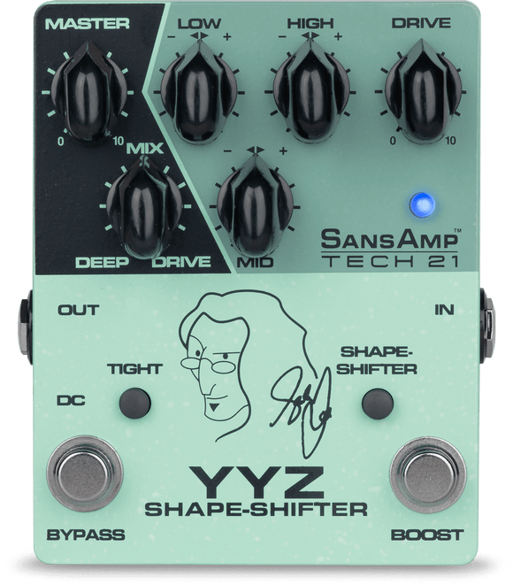 TECH 21 Geddy Lee YYZ Shape-shifter Signature SansAmp. 