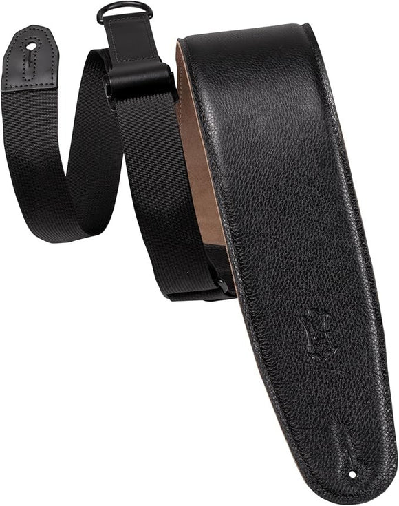 Levy's Leather Right Height Series MRH4GF-BLK Guitar Strap *Free Shipping in the USA*