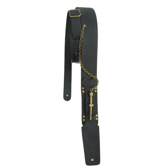 LM Products VK-5 BK Valkyrie Guitar Strap Black *Free Shipping in the USA*