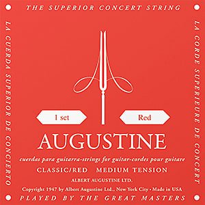 Augustine Classic Red Medium Tension Classical Guitar Strings