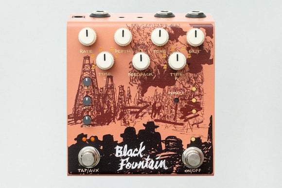 Old Blood Noise Endeavors Black Fountain Stereo Terracotta *Free Shipping in the USA*