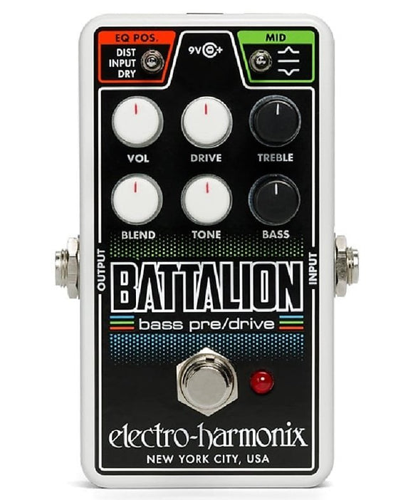 Electro-Harmonix Nano Battalion Bass Preamp and Overdrive *Free Shipping in the USA*