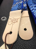 Sherrin's Threads Ocean Tapa 1.5" Ukulele Strap *Free Shipping in the USA*